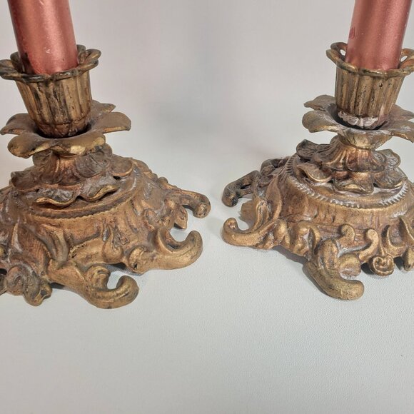 Vintage Pair of Candle Holders - Picture 10 of 13